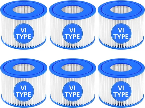 Miniatura 7 de Paquete de 12 cartuchos de filtro para bañera de hidromasaje tipo VI compatibles con Lay-Z-Spa, Coleman SaluSpa 90352E 58323 90427E
