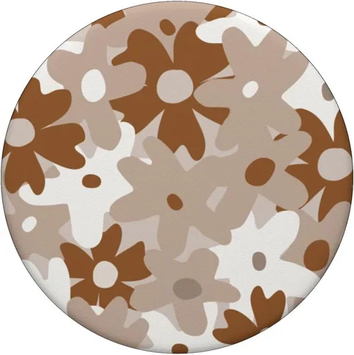 Miniatura 3 de PopSockets intercambiables PopSockets PopGrip con diseño retro y bohemio, diseño de flores beige