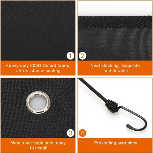 Miniatura 3 de Coitak Cubierta de aire acondicionado para unidades exteriores, protector de aire acondicionado de invierno, resistente al agua, cubierta superior