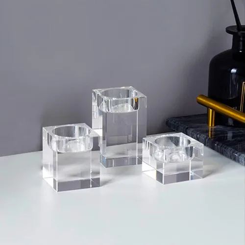 Miniatura 6 de 3 moldes de resina para velas, moldes cuadrados de silicona para portavelas para candelitas, fundición de resina epoxi, yeso de bricolaje, cemento