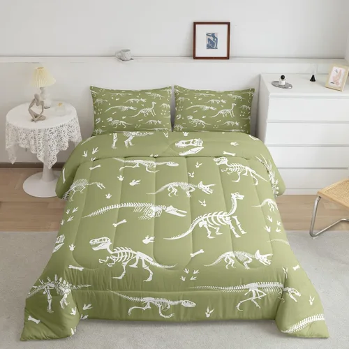 Miniatura 23 de Juego de edredón lindo de perro y gato, tamaño matrimonial, juego de ropa de cama colorido con estampado de patas de cachorro, 3 piezas para niños