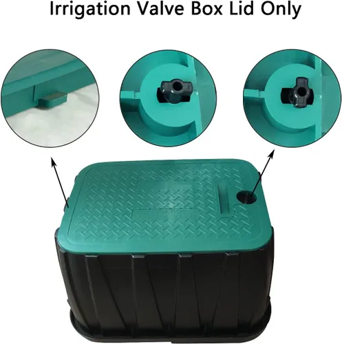 Miniatura 2 de Tapa de caja de válvula de 12 x 17 pulgadas, tapa de repuesto rectangular para riego exterior