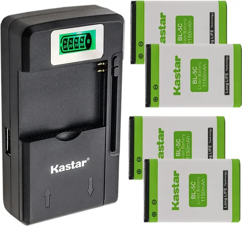 Miniatura 9 de Kastar Cargador de batería de pared BL-5C AC para Nokia BL-5C, RTR001F01, Avus MMDR 12, V2, Snom 10000058, 1000059, Telekom A051, Toshiba 10000060