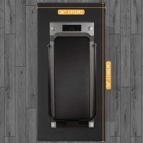 Miniatura 3 de Fitvids – Esterilla de alta densidad de 1/4 de pulgada de grosor para equipo de gimnasio, protección antideslizante para ejercicios pesados