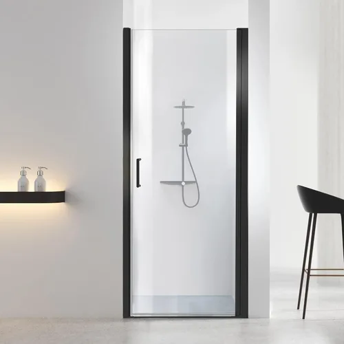 Miniatura 10 de Puerta de ducha de baño, puerta de ducha de vidrio templado sin marco, panel de ducha de 28" de ancho x 72" de alto, puerta de ducha batiente simple