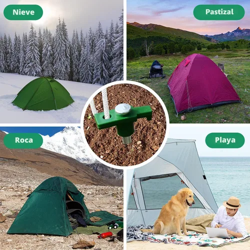 Miniatura 6 de Eurmax USA - Estacas galvanizadas, no se oxidan, para tienda de campaña familiar, toldos para tiendas emergentes, anclajes resistentes, paquete