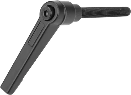 Miniatura 8 de 4 piezas M6 rosca macho ajustable mango de fijación Metal Perillas de máquina (0.630 in)