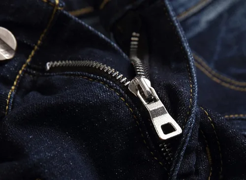 Miniatura 5 de AITITIA Jeans de motociclista de ajuste regular para hombre