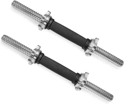 Miniatura 14 de Asas de mancuernas roscadas/asas ajustables para mancuernas – Se adapta a discos de peso estándar de 1 pulgada – Accesorios de levantamiento de pesas
