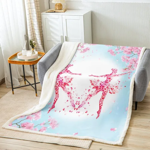 Miniatura 11 de Manfei Manta con corazones de lavanda para niños, manta de cama de mariposa morada para niños, niñas, adolescentes, decoración de habitación, manta