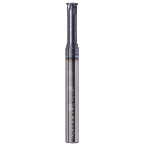 Miniatura 9 de BestParts Fresa de extremo de carburo sólido de paso único de 1/4" 20-56 TPI - Recubierto AlTiN, 4 flautas, diámetro de corte de .180", diámetro
