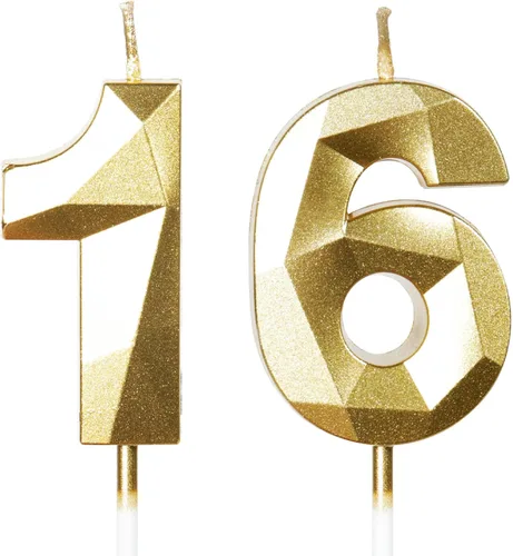 Miniatura 158 de Velas de cumpleaños número 15, velas número 15, velas de feliz cumpleaños de oro rosa para pastel, decoraciones de cobertura de pastel de diseño 3D