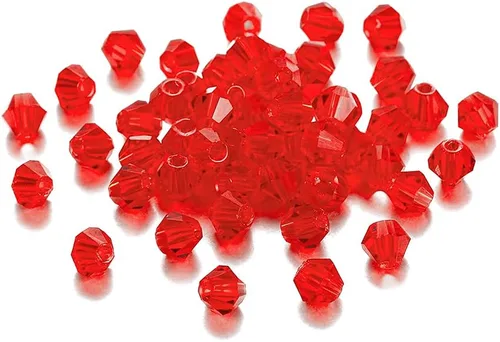 Miniatura 9 de 200 cuentas de cristal de transparencia austriaca, cuentas de vidrio bicona, cuentas espaciadoras sueltas para manualidades, pulseras, aretes