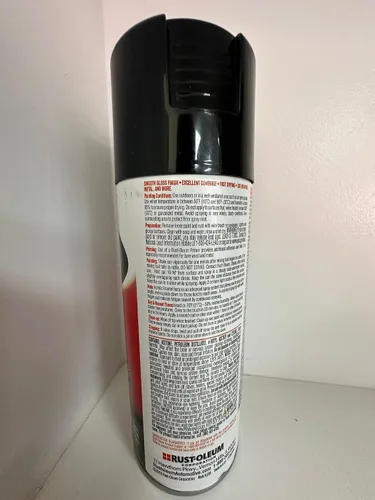 Miniatura 4 de Rust-Oleum Automotive 248643 - Pulverizador de esmalte acrílico de 12 onzas, negro brillante Brillo negro