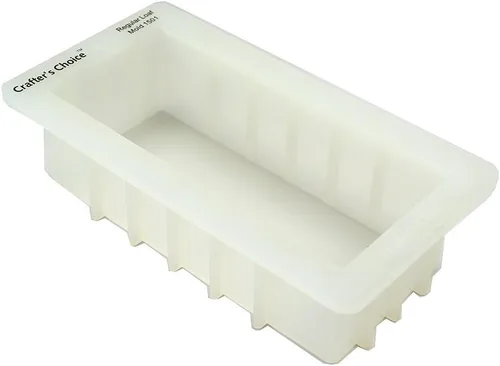 Molde de silicona para jabón Regular 1501 de Crafters Choice Blanco translúcido