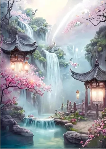 Miniatura 13 de Pintura de diamantes Aurora para adultos, arte de diamantes, kits de pintura de diamantes Aurora 5D para adultos, arte de gemas de cielo estrellado