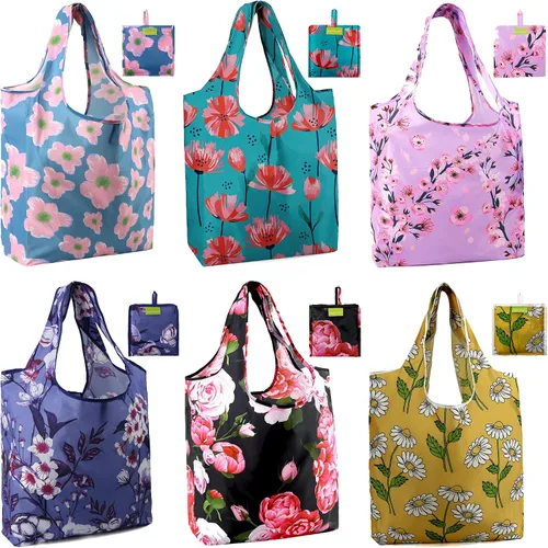 Miniatura 42 de Bolsas de la compra de animales reutilizables plegables bolsas de comestibles