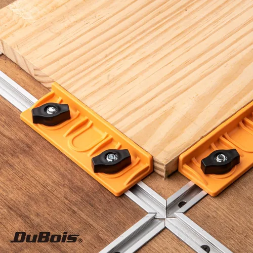 Miniatura 2 de DuBois 51054 T-Track Kit de parada larga, ajuste universal, bloque de tope de pista en T para carpintería en T, lijado y enrutamiento, 2