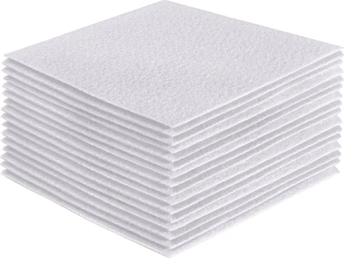 Miniatura 181 de FabricLA Hojas de fieltro acrílico para manualidades, cuadrados de fieltro precortados suaves de 4 x 4 pulgadas (3.9 in x 3.9 in), utiliza hojas