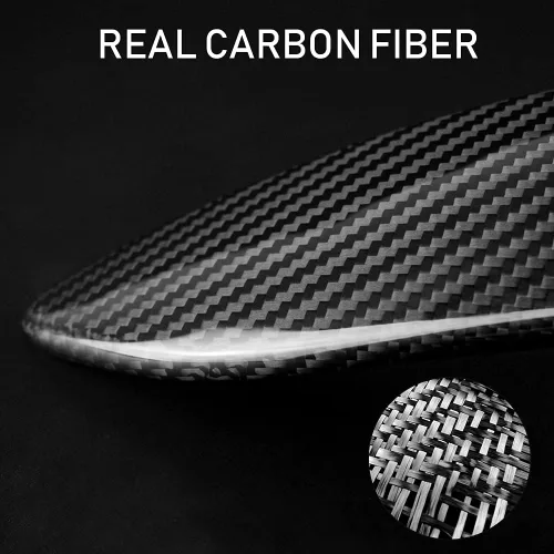 Miniatura 5 de AIRSPEED Cubierta de la manija de la puerta del coche, cubierta protectora decorativa de fibra de carbono duro para BMW 3 4 Series F30 F31 F32 F33