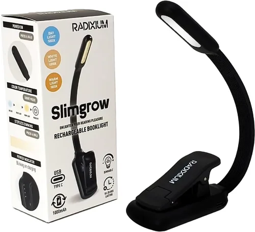 Miniatura 8 de Luz de libro recargable para lectura, luz de clip de 9 LED para el cuidado de los ojos con 9 temperaturas de color, atenuación continua, batería
