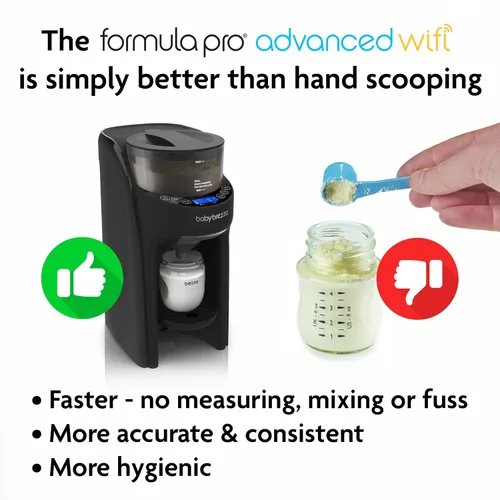 Miniatura 6 de Baby Brezza Formula Pro Advanced WiFi - Máquina dispensadora de fórmula, mezcla automáticamente un biberón de fórmula caliente al instante, prepara