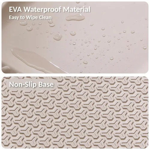 Miniatura 3 de Luxury Little Cambiador de bebé portátil de EVA impermeable para cambios de pañales, vestirse, masaje de bebé y aplicación de humectante, suave