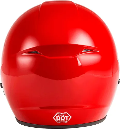 Miniatura 3 de GMAX OF-2 DOT - Casco abierto aprobado por DOT, tamaños para adultos y jóvenes, motocicleta, ATV, UTV Rojo