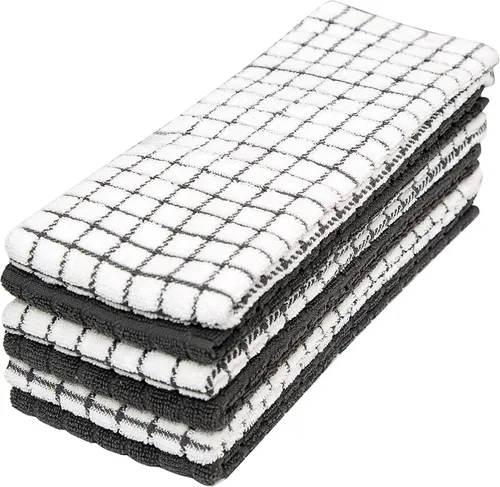 Miniatura 4 de Bumble - Toallas de cocina Toallas de cocina 100% algodón con lazo para colgar, 16 x 28 pulgadas, 380 GSM, juego de toallas de cocina absorbentes