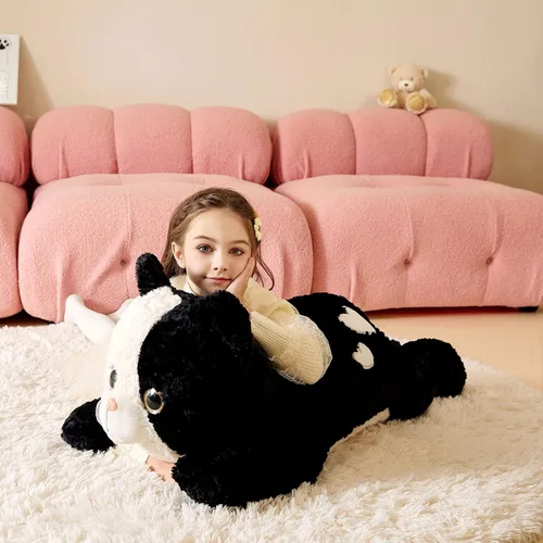 Miniatura 3 de Animal de peluche gigante de gato de felpa suave, juguete grande de 30" de tamaño jumbo, lindo, grande, enorme, esponjoso, gordo, para regalos