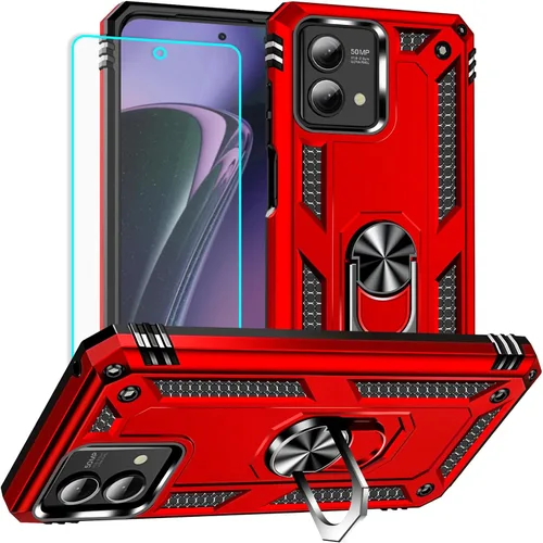 Miniatura 18 de Yiakeng Funda para Moto G Stylus 5G 2023, Motorola G Stylus 5G 2023 con protector de pantalla HD, fundas protectoras de grado militar con anillo