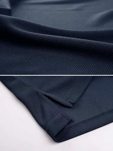 Miniatura 6 de MAGCOMSEN Camisas polo para hombre, 3 botones, secado rápido, manga larga, tácticas, camisa de golf
