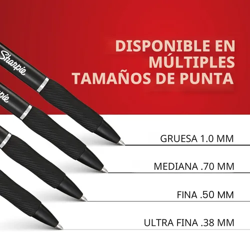 Miniatura 7 de Sharpie de gel, 0.028 pulñgadas, color negro