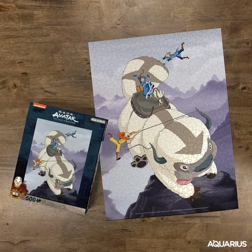 Miniatura 3 de AQUARIUS Avatar The Last Airbender - Rompecabezas de 500 piezas, escena de vuelo de Appa de 14 x 19 pulgadas, regalo oficial para adolescentes