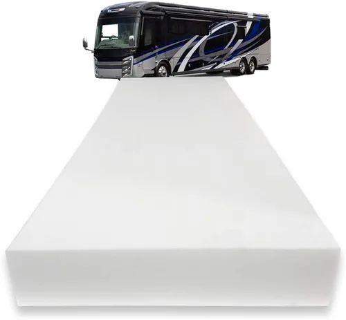 Foamma Cubrecolchón de espuma de alta densidad de 2 x 28 x 73 pulgadas, para camión, cámper, caravana, litera de repuesto, fabricado en Estados