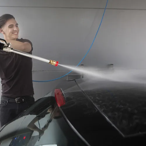 Miniatura 8 de Boquilla de manguera de alta presión para coche de jardín, boquilla de chorro de metal resistente para lavadoras de alta potencia para limpieza al