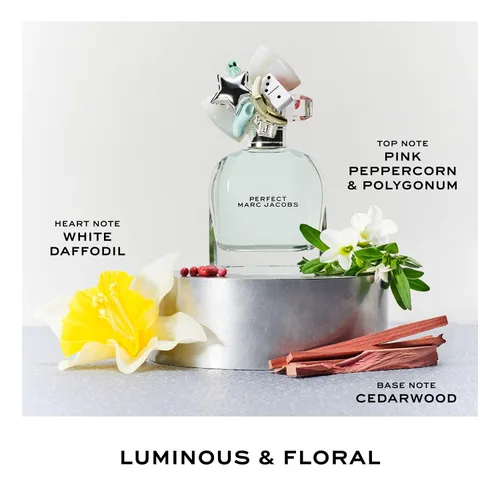 Miniatura 2 de Marc Jacobs Perfect Eau de Toilette – Floral Women's Perfume – With Notes of Pink Peppercorn, Polygonum, White Daffodil & Cedarwood