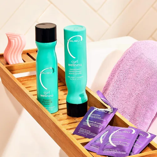 Miniatura 8 de Malibu C Curl Partner Wellness Remedy (1 paquete) – Elimina la acumulación mineral para un cabello más saludable y rizado más rebotante – Contiene