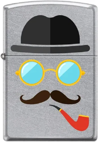 Miniatura 4 de Zippo Encendedor - Cinta de oro Diseño Tubo Inserto Negro Mate Encendedor a prueba de viento #Z5521