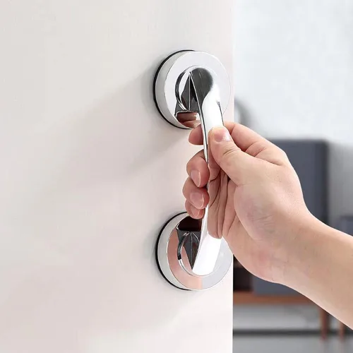 Miniatura 2 de KAFENDA Manijas de vidrio para puertas y ventanas, puertas correderas de baño, pasamanos de ducha. Reposabrazos con ventosa para armarios, armarios