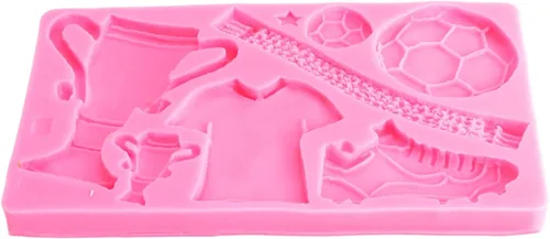 Miniatura 8 de Topyond Molde de chocolate para fútbol, mini Copa del Mundo de Fútbol, moldes de silicona para pastel temático, moldes de fondant de silicona