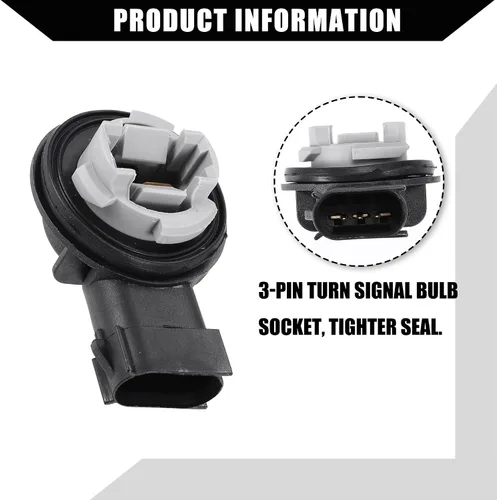 Miniatura 6 de No.68226719AA Juego de enchufes para luz de señal indicadora para Jeep Wrangler JK JKU 2007-2018 para Dodge para Ram 1500 2009-2010 / Enchufe