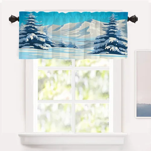 Miniatura 56 de Shrahala Cortinas de nivel de chakras con mandala beige para ventanas de cocina, paneles de cortina de ventana de mandala multicapa de poliéster
