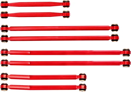 Miniatura 7 de Hobbypark Actualizaciones de aluminio de alta liquidación de enlaces para Axial SCX24 Gladiator AXI00005 Actualizaciones 1/24 RC Crawler Car (rojo)