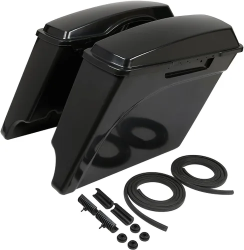 Miniatura 17 de Alforjas alargadas de 5 pulgadas TCMT para Harley Touring Street Electra Glide 1993-2013