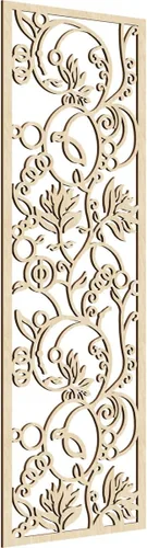 Miniatura 148 de 9 3/8"W x 24 3/8"H x 1/4"T Caspio Decorativos Paneles De Pared De Madera De Calado, Roble Rojo rojo (Red Oak)