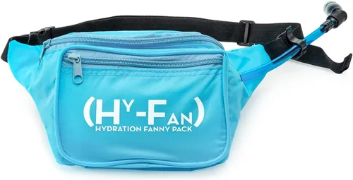 Miniatura 14 de HY-FAN Riñonera de hidratación con vejiga, 17 onzas, sin BPA, diseño manos libres, bolsillos seguros, ideal para actividades atléticas al aire Verde