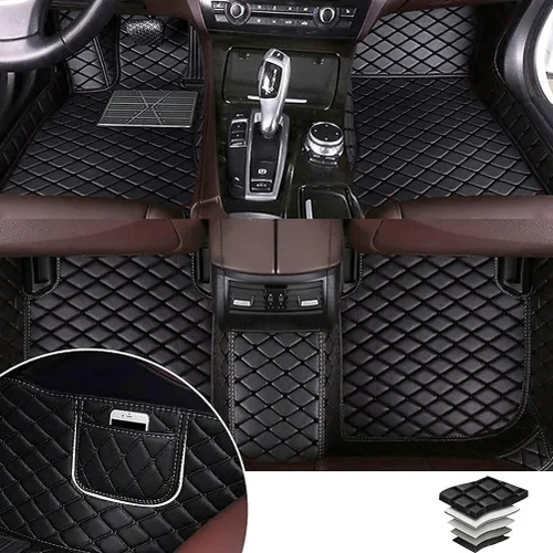 Miniatura 22 de Alfombras para todo tipo de clima de TAHALI - Alfombrillas impermeables, antideslizantes, de cuero para automóviles, SUV, camiones - Proteja