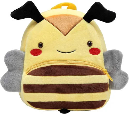 KASQO - Mochila para niños y niñas mochila para niños pequeña y linda mochila de felpa suave para niños de 1 a 6 años