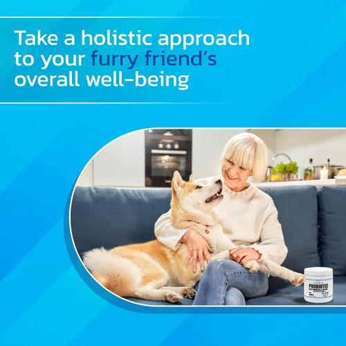 Miniatura 2 de Probióticos para perros y gatos - Polvo de enzimas y prebióticos para mascotas formulado por veterinarios para la salud digestiva, intestinal e